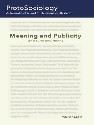 cover image of Meaning and Publicity